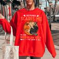 Awesome Cute Halloween Vintage Sister-In-Law Witch Halloween Gifts Women Oversized Sweatshirt Red
