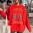 Im Not Old Im A Classic Genuine Quality Since 1979 Vintage Women Oversized Sweatshirt Red