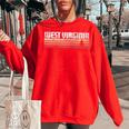 West Virginia Retro Style Vintage 70S 80S 90S Gift 70S Vintage Designs Funny Gifts Women Oversized Sweatshirt Red