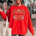 They Didn't Burn Witches They Burned Women's Oversized Sweatshirt Red