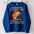 Awesome Cute Halloween Vintage Sister-In-Law Witch Halloween Gifts Women Oversized Sweatshirt Royal Blue