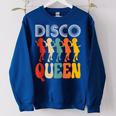 Disco Queen Girls Love Dancing To 70S Music 70S Vintage Designs Funny Gifts Women Oversized Sweatshirt Royal Blue