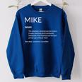 Mike Is The Best Funny Name Definition Michael Mike Women Oversized Sweatshirt Royal Blue