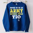 Proud To Be An Army National Guard Tio Military Uncle Women Oversized Sweatshirt Royal Blue