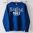 Vintage Salem 1692 They Missed One Halloween Outfit Family Women's Oversized Sweatshirt Royal Blue