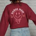 Funny What Number Are They On Dance Mom Life Gifts For Mom Funny Gifts Unisex T-Shirt Women's Oversized Back Print Sweatshirt Maroon