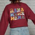 Toy Story Mama - Boy Mom For Women's Oversized Sweatshirt Back Print Maroon