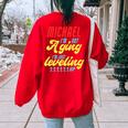 Gamer Michael Im Not Aging Michael Birthday Women Oversized Sweatshirt Back Print Red
