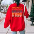 A Truly Great Mathematician Is Hard To Find - Math Teacher Math Women's Oversized Sweatshirt Back Print Red