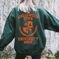 Halloween Town University Teacher Student Costume Women's Oversized Sweatshirt Back Print Forest