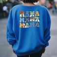 Toy Story Mama - Boy Mom For Women's Oversized Sweatshirt Back Print Royal Blue