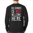 Bolsonaro Is Not Welcome Here Anti Boso Elenao Distressed Back Print Long Sleeve T-shirt