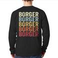 Borger Texas Borger Tx Retro Vintage Text Back Print Long Sleeve T-shirt