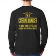 Im A Catering Manager Back Print Long Sleeve T-shirt