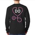 Doctor Of Osteopathic Medicine Back Print Long Sleeve T-shirt