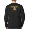 Dysfunctional Veteran Vintage Military Vet Back Print Long Sleeve T-shirt
