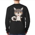 East Siberian Laika Vostotchno-Sibirskaia Laika Back Print Long Sleeve T-shirt