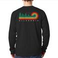 Evergreen Vintage Stripes Alledonia Ohio Back Print Long Sleeve T-shirt