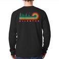 Evergreen Vintage Stripes Allenton Michigan Back Print Long Sleeve T-shirt