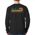 Evergreen Vintage Stripes Arbon Valley Idaho Back Print Long Sleeve T-shirt