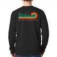 Evergreen Vintage Stripes Austinburg Ohio Back Print Long Sleeve T-shirt