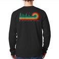 Evergreen Vintage Stripes Clearlake Oaks California Back Print Long Sleeve T-shirt