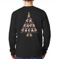 French Bulldog Christmas Tree Ugly Christmas Sweater Back Print Long Sleeve T-shirt