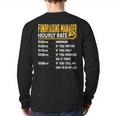 Fundraising Manager Hourly Rate Fundraising Director Back Print Long Sleeve T-shirt