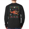Ugly Xmas Sweater Animals Lights Christmas Lobster Back Print Long Sleeve T-shirt