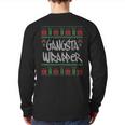 Gangsta Wrapper Ugly Christmas Sweaters Back Print Long Sleeve T-shirt