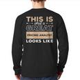This Is What A Great Pricing Analyst Looks Like Back Print Long Sleeve T-shirt