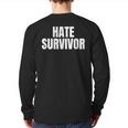 Hate Survivor For All The Dogs Rap Trap Hip Hop Music Back Print Long Sleeve T-shirt