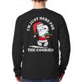 Im Just Here For The Cookies Christmas Back Print Long Sleeve T-shirt