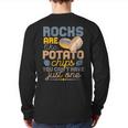 Lapidary Humor Geology Rock Collecting Geologist Geographer Back Print Long Sleeve T-shirt