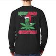 Merryjuana Christmas Marijuana Weed Christmas Back Print Long Sleeve T-shirt