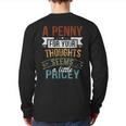 A Penny For Your Thoughts Seems A Little Pricey Joke Back Print Long Sleeve T-shirt