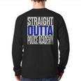 Police Officer Academy Graduation Straight Outta Back Print Long Sleeve T-shirt