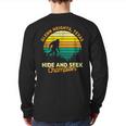 Retro Glenn Heights Texas Big Foot Souvenir Back Print Long Sleeve T-shirt