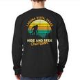 Retro Laguna Vista Texas Big Foot Souvenir Back Print Long Sleeve T-shirt