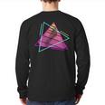 Retro Vintage Classic Kantele Player Instrument Back Print Long Sleeve T-shirt