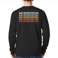 San Buenaventura California San Buenaventura Ca Retro Back Print Long Sleeve T-shirt