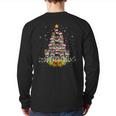 Schnauzer Dogs Tree Christmas Sweater Xmas Pet Animal Dog Back Print Long Sleeve T-shirt
