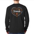 Thankful Friends Thanksgiving Friendsgiving Back Print Long Sleeve T-shirt