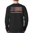 Uss Connecticut Ssn-22 Submarine Usa American Flag Back Print Long Sleeve T-shirt