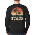 Vintage Operations Analyst Back Print Long Sleeve T-shirt Vintage Operations Analyst Back Print Long Sleeve T-shirt