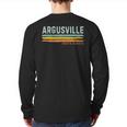 Vintage Stripes Argusville Nd Back Print Long Sleeve T-shirt