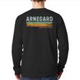 Vintage Stripes Arnegard Nd Back Print Long Sleeve T-shirt