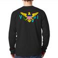 Virgin-Islands-Seal Caribbean-Sea Atlantic-Ocean Back Print Long Sleeve T-shirt