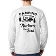 Camping Nurtures The Soul Rv Camper Quote Nature Lovers Back Print Long Sleeve T-shirt