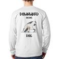 Downward Facing Dog Fitness Quote Yoga Pose Back Print Long Sleeve T-shirt